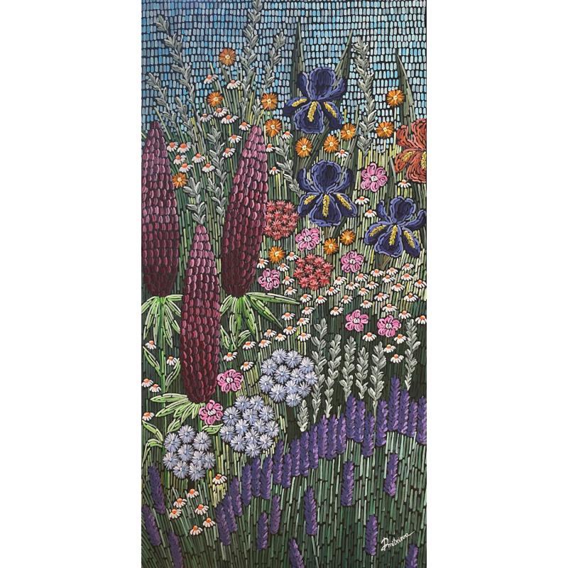 Peinture Magic garden 1 par Dmitrieva Daria | Tableau Impressionnisme Acrylique Nature