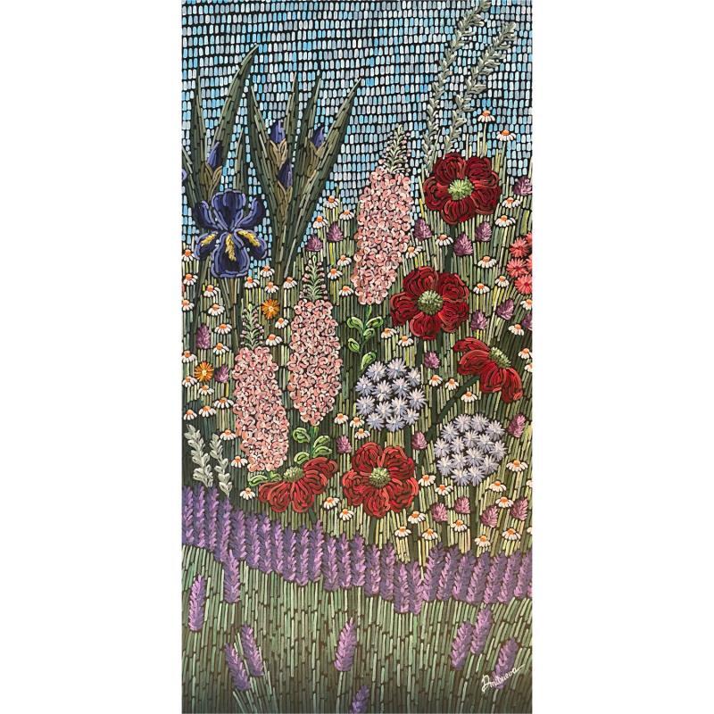 Peinture Magic garden 3 par Dmitrieva Daria | Tableau Impressionnisme Acrylique Nature