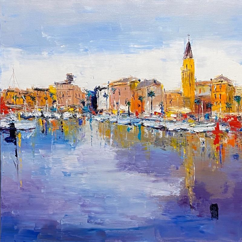 Painting Sanary by Raffin Christian | Painting Figurative Oil Marine