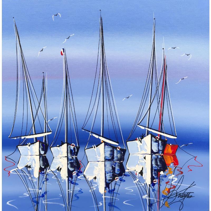 Painting Viens en mer by Fonteyne David | Painting Figurative Acrylic Marine