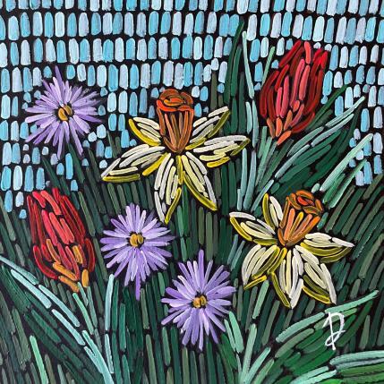 Painting narcissus&tulips by Dmitrieva Daria | Painting Impressionism Acrylic Nature, Pop icons