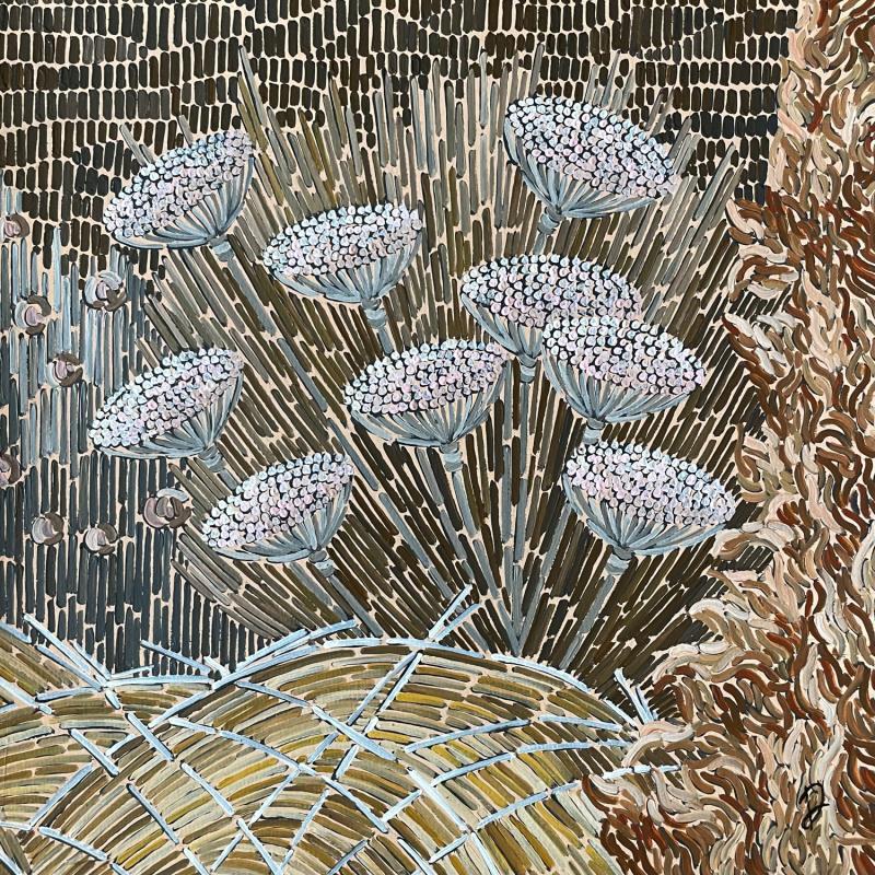 Painting monochrome steppe 2 by Dmitrieva Daria | Painting Impressionism Acrylic Nature