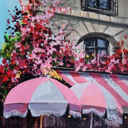 Peinture Cafe le Paradis par Rasa | Tableau Figuratif Acrylique Urbain