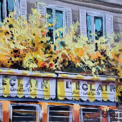 Painting L`ECLAIR. Paris by Rasa | Painting Figurative Acrylic Urban