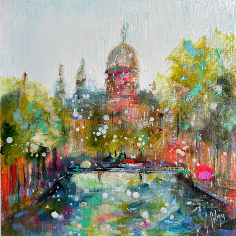 Painting Oude kerk view by Solveiga | Painting  Acrylic