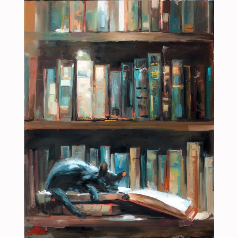 Painting Silent study by Klemens Alexandr | Painting Impressionism Oil Animals