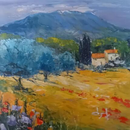 Painting Les oliviers près de la montagne Ste Victoire  by Degabriel Véronique | Painting Figurative Oil Landscapes, Pop icons