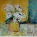 Painting Les anémones au pot jaune by Vaudron | Painting Figurative Nature Gouache