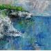 Painting Côte d'Emeraude by Vaudron | Painting Figurative Landscapes Gouache