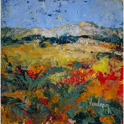 Painting Provence les Grandes Roches by Vaudron | Painting Figurative Gouache Landscapes, Pop icons