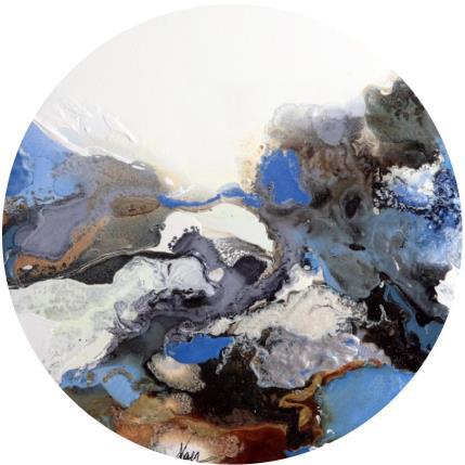 Painting C3400 by Naen | Painting Abstract Acrylic, Ink