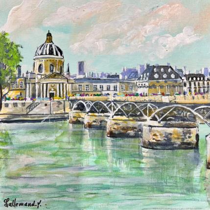 Painting Pont des Arts by Lallemand Yves | Painting
