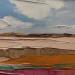 Painting Douce lumière du sable by PAPAIL | Painting Abstract Landscapes Oil