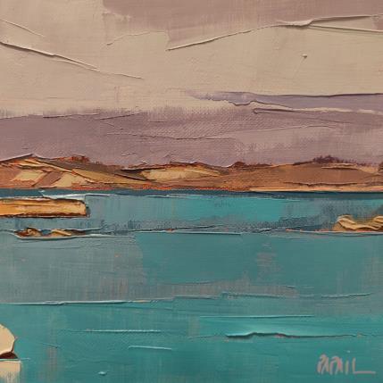 Painting Mer d'Iroise by PAPAIL | Painting Abstract Oil Landscapes, Pop icons