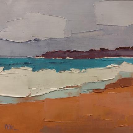 Painting La mer houleuse by PAPAIL | Painting Abstract Oil Landscapes