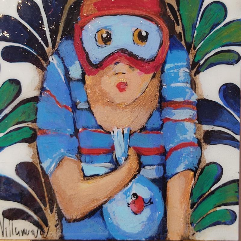 Painting Pesca salada by Villanueva Puigdelliura Natalia | Painting Figurative
