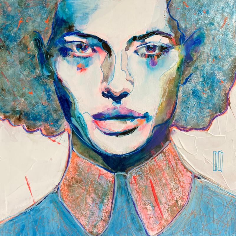 Painting Je veux by Coco | Painting Figurative Acrylic Portrait