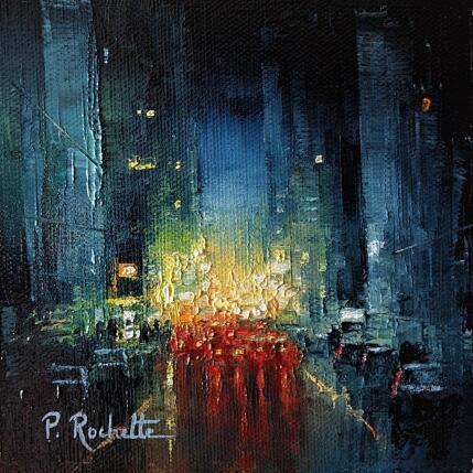 Painting Into the night  by Rochette Patrice | Painting Figurative Oil Urban