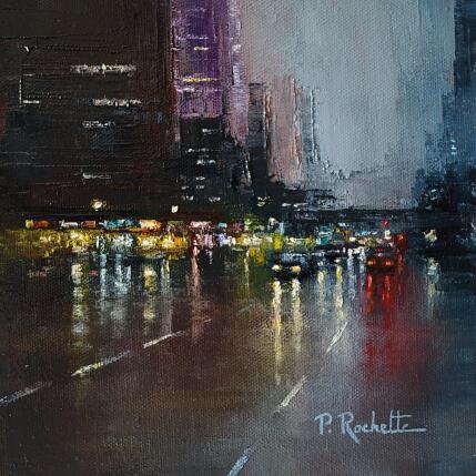 Painting Street lights  by Rochette Patrice | Painting Figurative Oil Pop icons, Urban