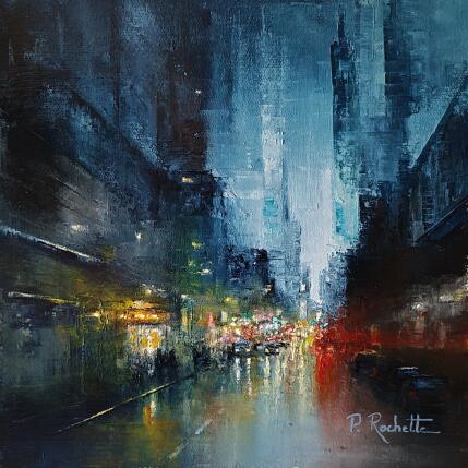 Painting Sensations urbaines by Rochette Patrice | Painting Figurative Oil Urban
