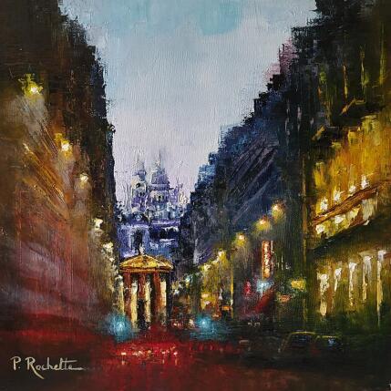 Painting Rue laffitte  by Rochette Patrice | Painting Figurative Oil Urban