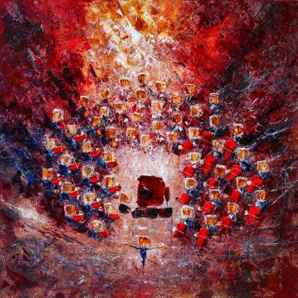 Painting Concert rouge flamboyant by Reymond Pierre | Painting Figurative Oil Music