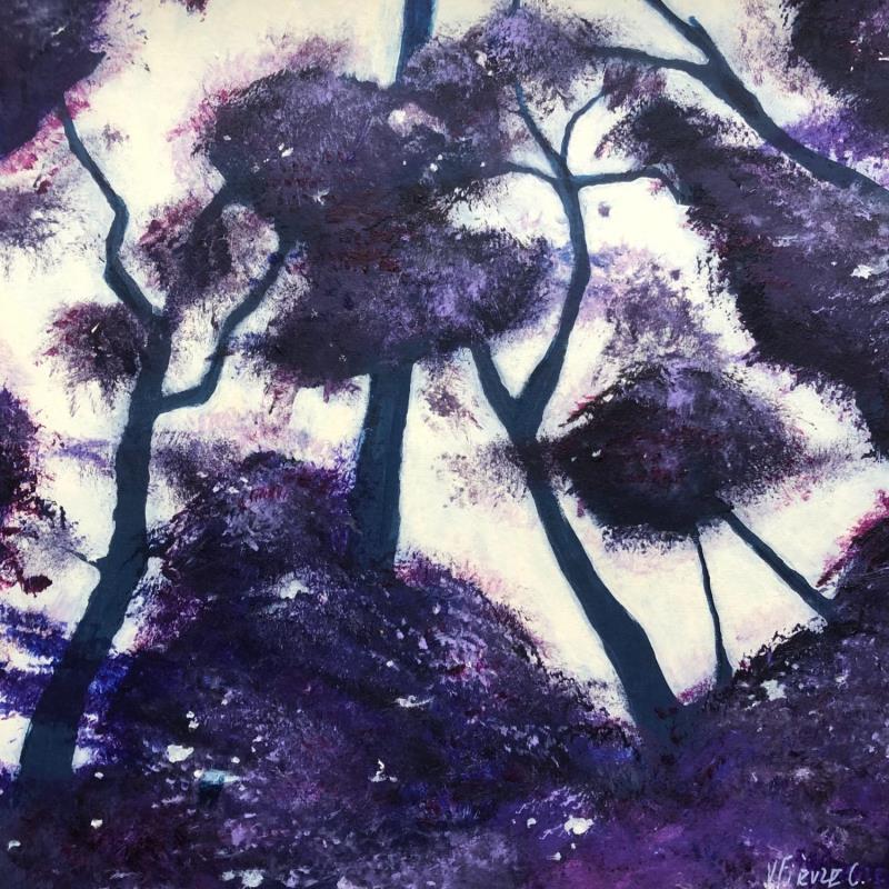 Painting Symphonie des cîmes by Fièvre Véronique | Painting  Acrylic Nature