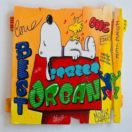Gemälde ZEN von Molla Nathalie  | Gemälde Pop-Art Acryl, Holz, Posca Pop-Ikonen
