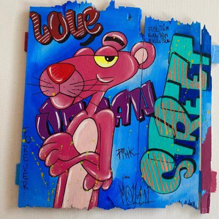 Painting Pink by Molla Nathalie  | Painting Pop-art Acrylic, Posca, Wood Pop icons
