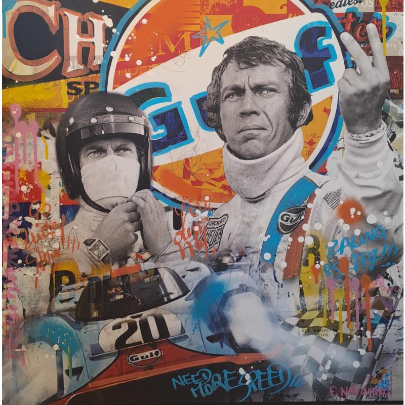 Gemälde Racer von Novarino Fabien | Gemälde Pop-Art Pop-Ikonen