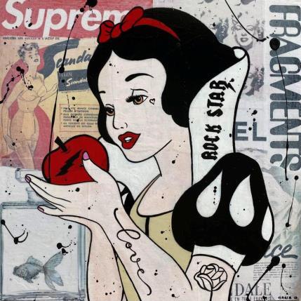 Peinture F4  ROCK STAR par Marie G.  | Tableau Pop-art Acrylique, Bois, Collage Icones Pop