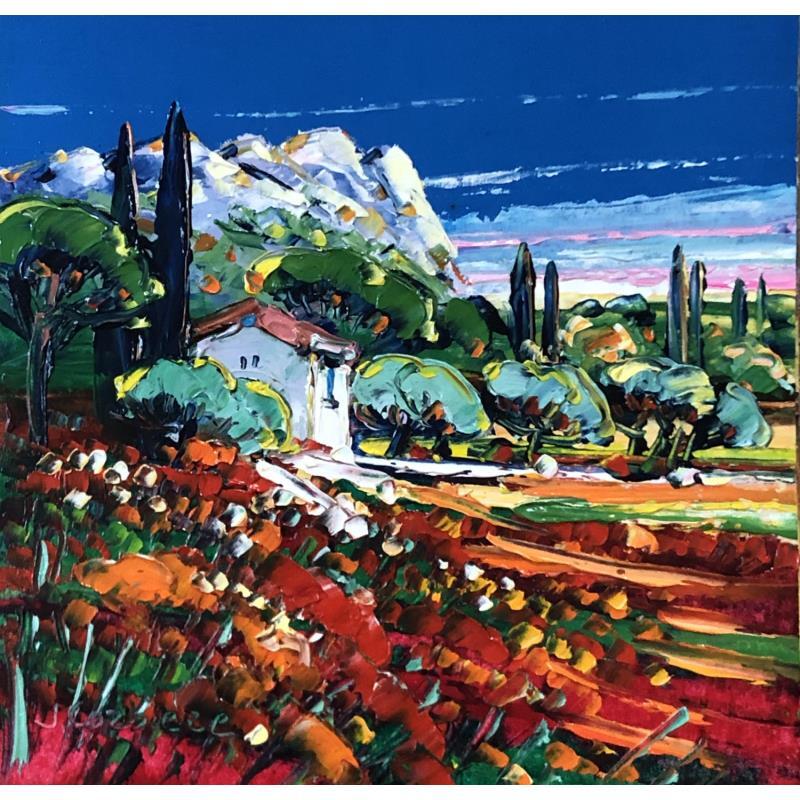 Painting Mistral souffle, Pays d'Aix by Corbière Liisa | Painting Figurative Oil Landscapes, Pop icons