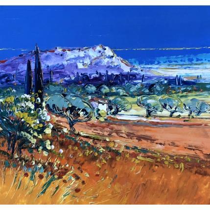 Painting Campagne Aixoise by Corbière Liisa | Painting Figurative Oil Landscapes