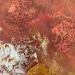 Painting Sainte Victoire  et le reflet du soleil  by Romanelli Karine | Painting Figurative Landscapes Nature Acrylic Posca Pastel Gold leaf
