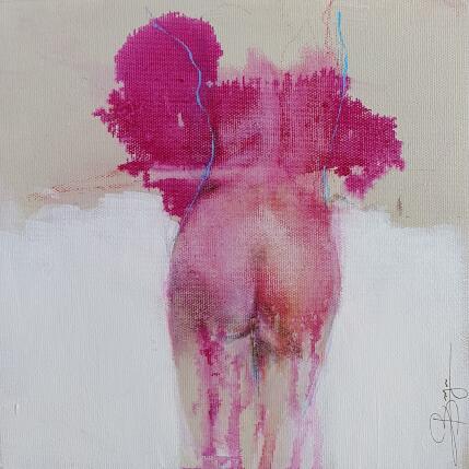Painting Incarner le vide by Bergues Laurent | Painting Figurative Acrylic, Ink, Watercolor Nude