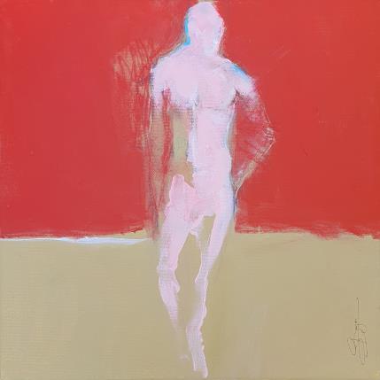Painting Entre deux mondes by Bergues Laurent | Painting Figurative Acrylic, Watercolor Nude