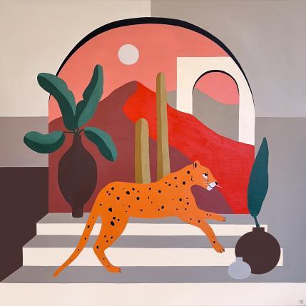 Painting Marrakesh by Birsak Mariah | Painting Figurative Acrylic Animals, Architecture, Landscapes