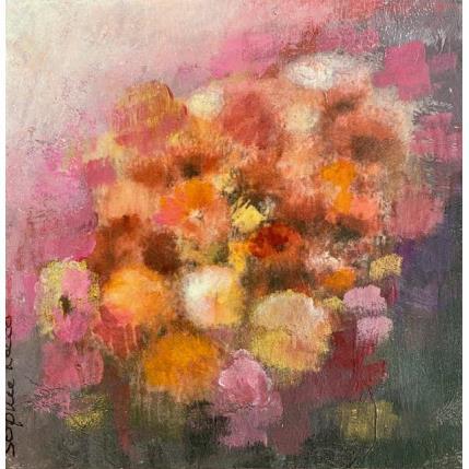 Painting Champ fleuri by Rocco Sophie | Painting Raw art Acrylic Nature