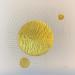 Painting Flowers sun by Caitrin Alexandre | Painting Abstract Architecture Minimalist Ink Gold leaf Paper