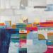 Painting Source de Vie by Lau Blou | Painting Abstract Acrylic Gluing
