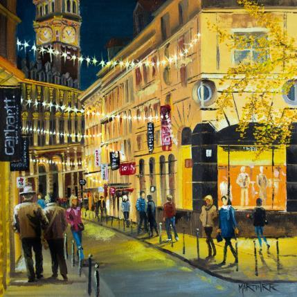 Painting Hora del Amor by Rodriguez Rio Martin | Painting Figurative Oil Urban