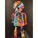 Sculpture Playmo Basquiat by Lopez Cédric | Sculpture Street art Portrait Pop icons Urban