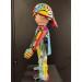 Sculpture Playmo Basquiat by Lopez Cédric | Sculpture Street art Portrait Pop icons Urban