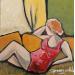 Painting DImanche après midi by Signamarcheix Bernard | Painting Naive art Acrylic Ink Pastel