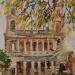 Gemälde Eglise St Sulpice von Novokhatska Olga | Gemälde Figurativ Urban Öl Acryl