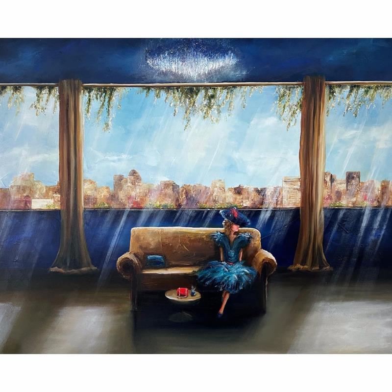 Painting comme une fleur  by Vinnie | Painting Figurative Oil
