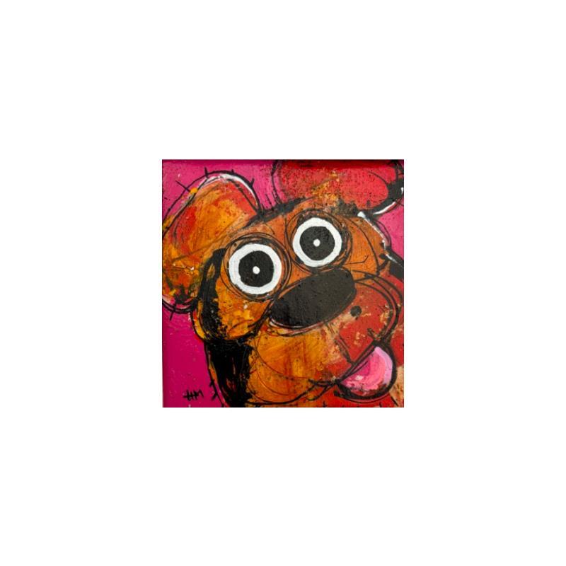 Painting Hello by Maury Hervé | Painting Raw art Animals