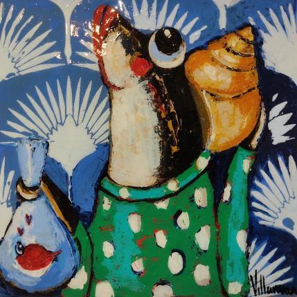 Painting Canción de mar by Villanueva Puigdelliura Natalia | Painting Figurative Pop icons