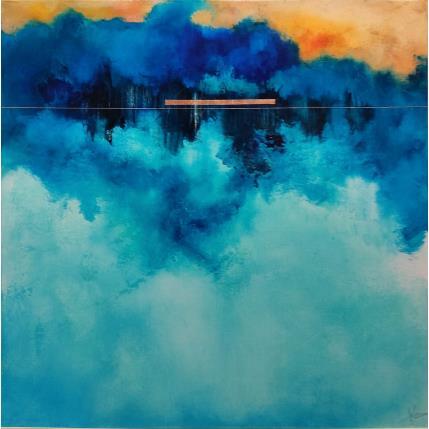 Painting Abstraction 3414 by Hévin Christian | Painting Abstract Acrylic, Oil, Pastel Minimalist