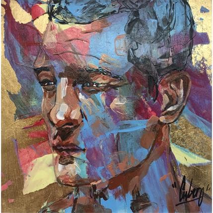 Painting 47A by Cubero Nathalie | Painting Figurative Mixed Portrait